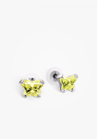 Boucles d'oreilles pour enfant en argent 925, août