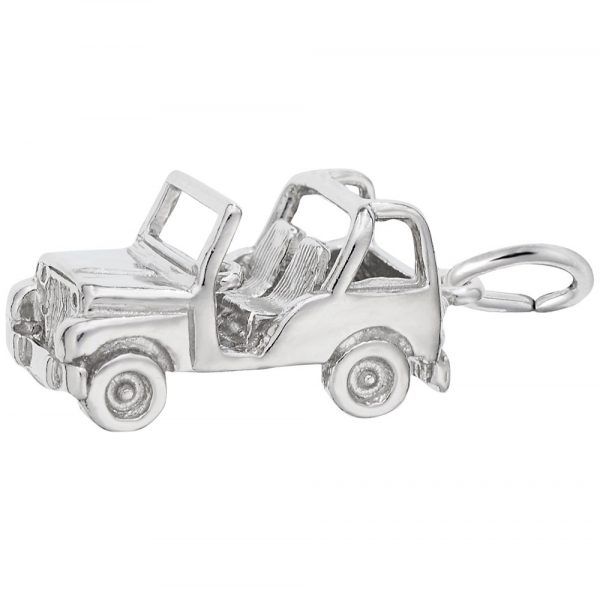 Pendentif en argent 925, jeep
