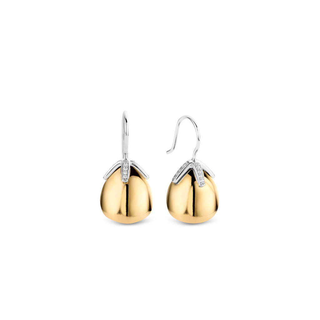 Boucle d'oreille argent 925, boule, crochet