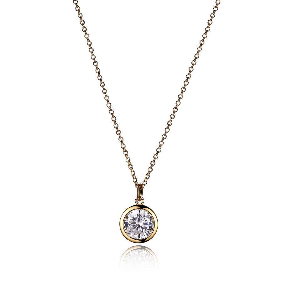 Pendentif argent 925, zircon
