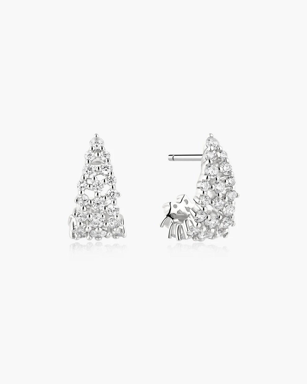 Boucles d'oreilles pour femme en argent 925, cubic zirconium - E079-07H - Ania Haie