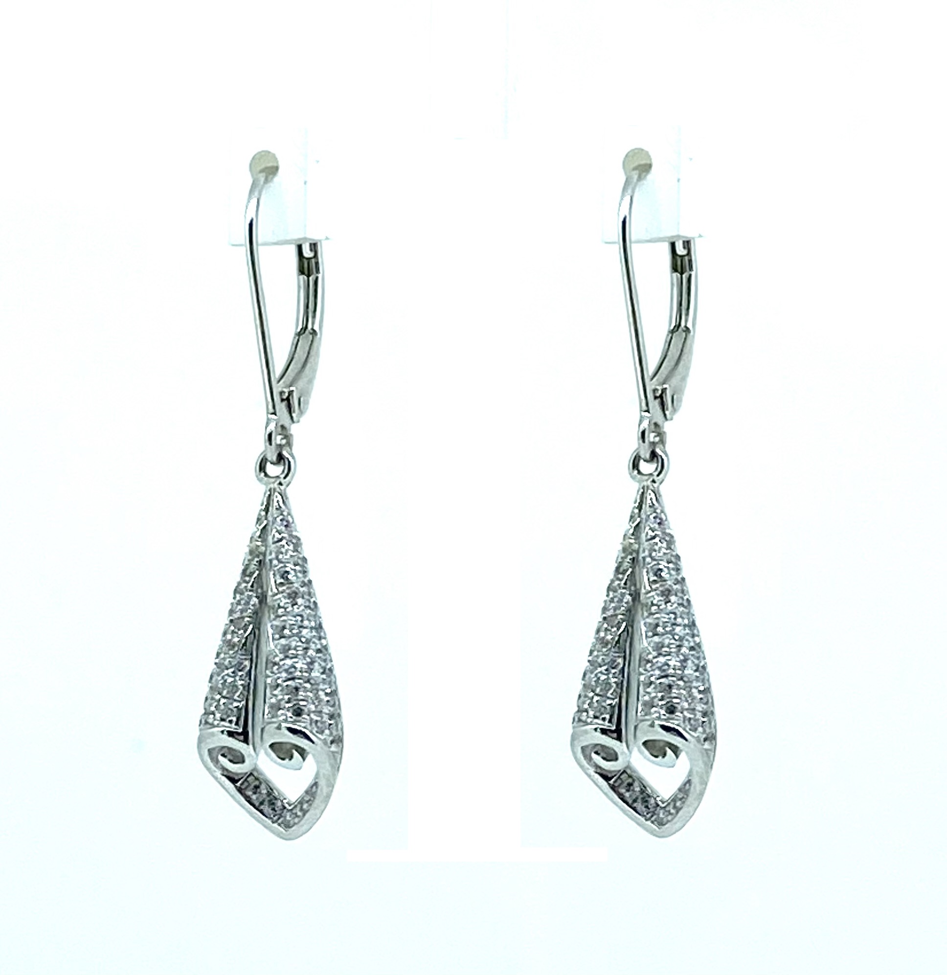 Boucles d'oreilles pour femme en argent 925, cubic zirconium - BO414 - Divers