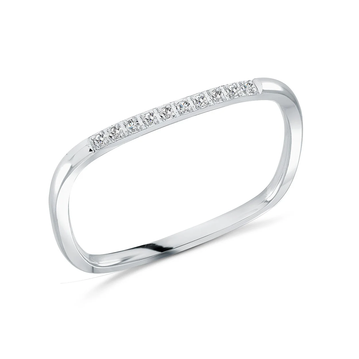 Jonc pour femme en stainless, cubic zirconium - SWR44-7 - Italgem