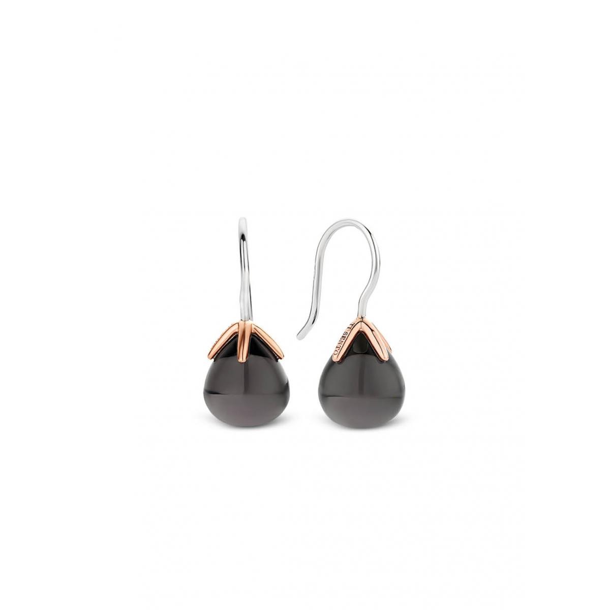 Boucles d'oreilles argent 925, crochet, boule