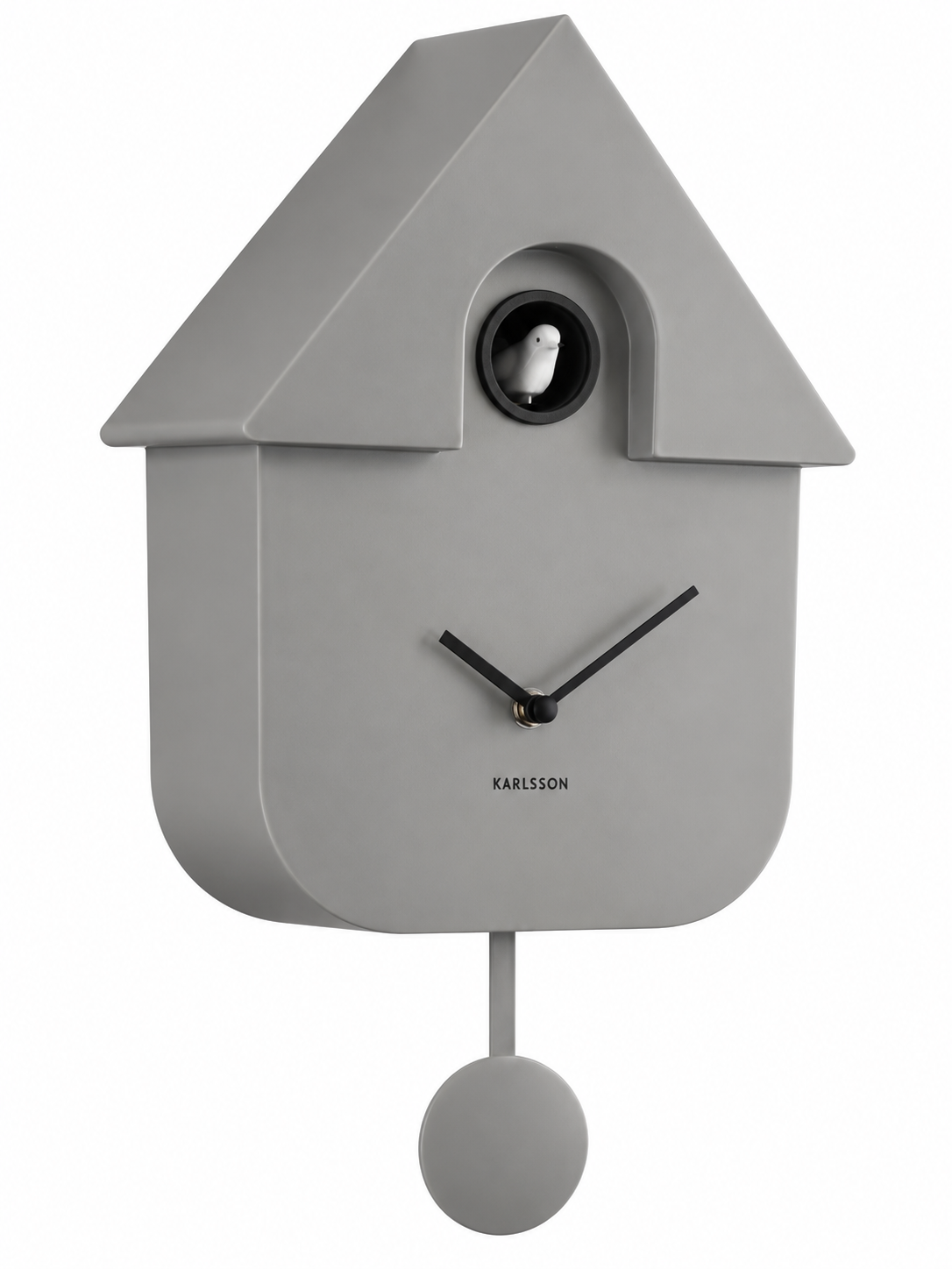 Horloge Cuckoo en métal et ABS, 40 x 9 x 23 cm - CUCKOOMOUSEGREY - Cuckoo