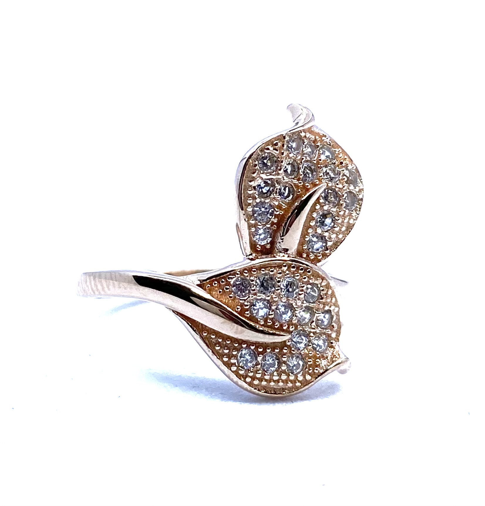 Bague pour femme en argent 925, zircons