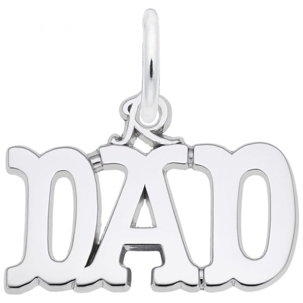 Pendentif en argent 925, papa