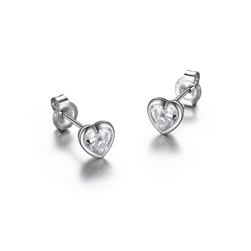 Boucles d'oreilles pour femme en argent 925, cubic zirconium, coeurs - R2X3560000 - Reign