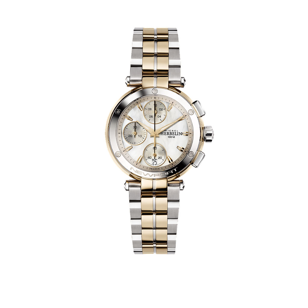 Montre femme, stainless de haute qualité, verre saphir, mouvement suisse, NEWPORT, 10ATM