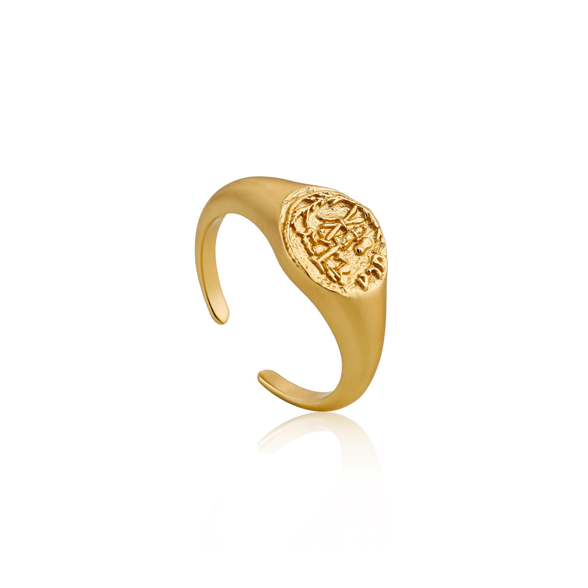 Bague argent 925, gravure, ouverte