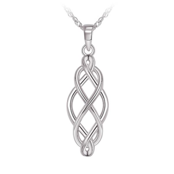 Pendantif argent 925, infini