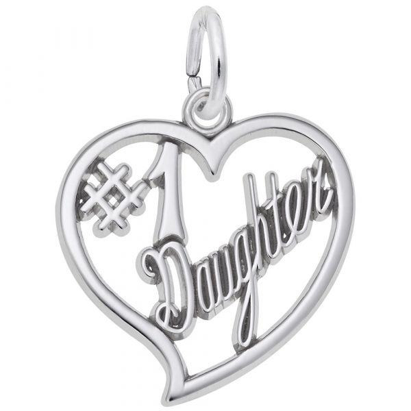 Pendentif en argent 925, fille #1