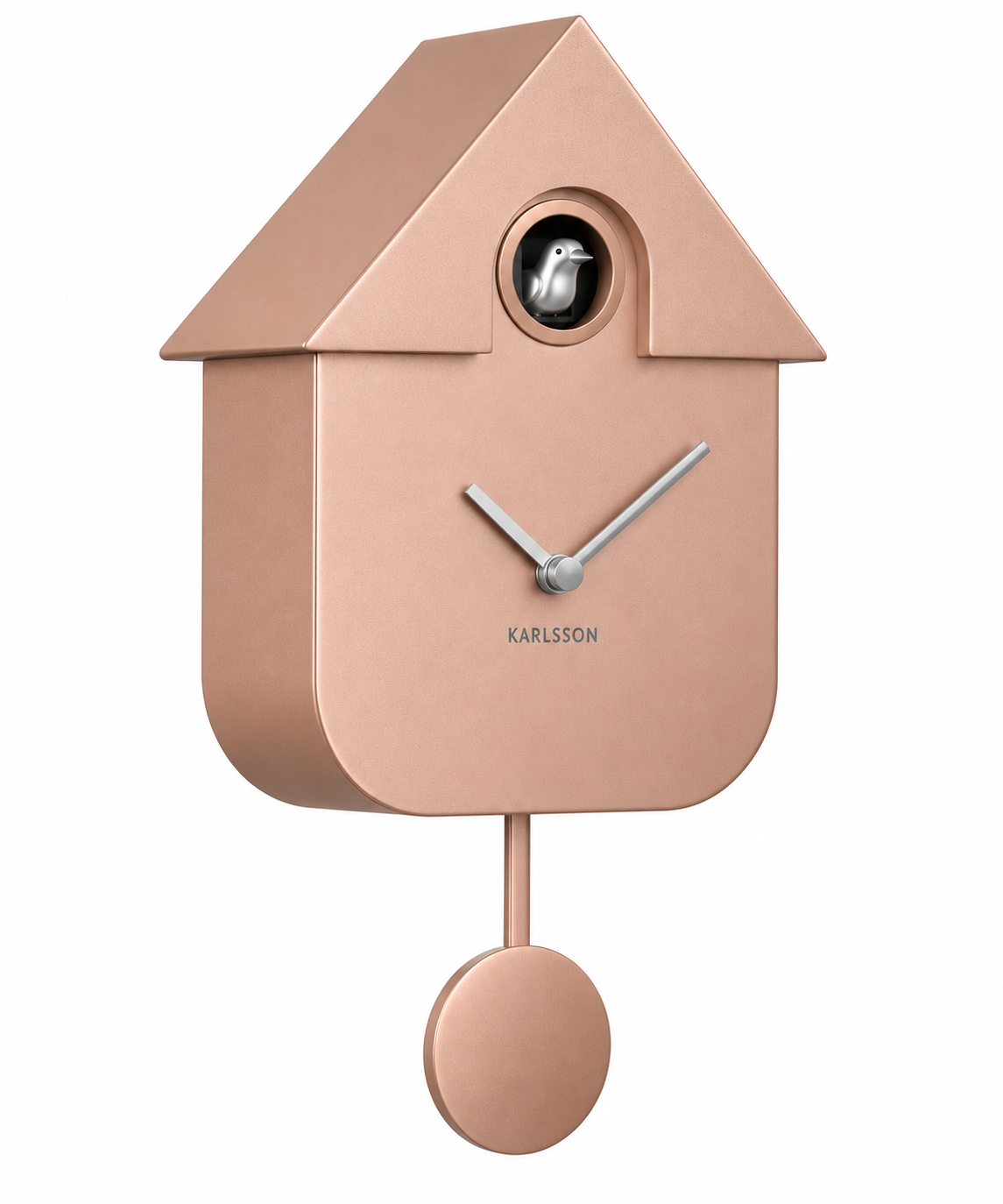 Horloge Cuckoo en métal et ABS, 40 x 9 x 23 cm - CUCKOOROSEGOLD - Cuckoo