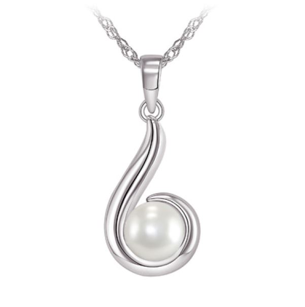 Pendantif argent 925, perle