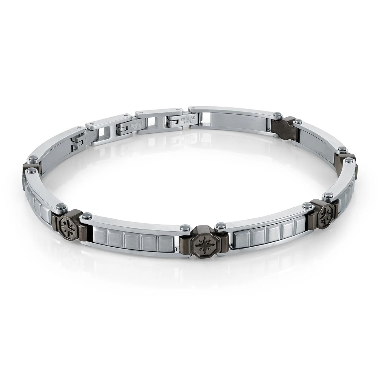 Bracelet pour homme en stainless, étoile - SMB678 - Italgem