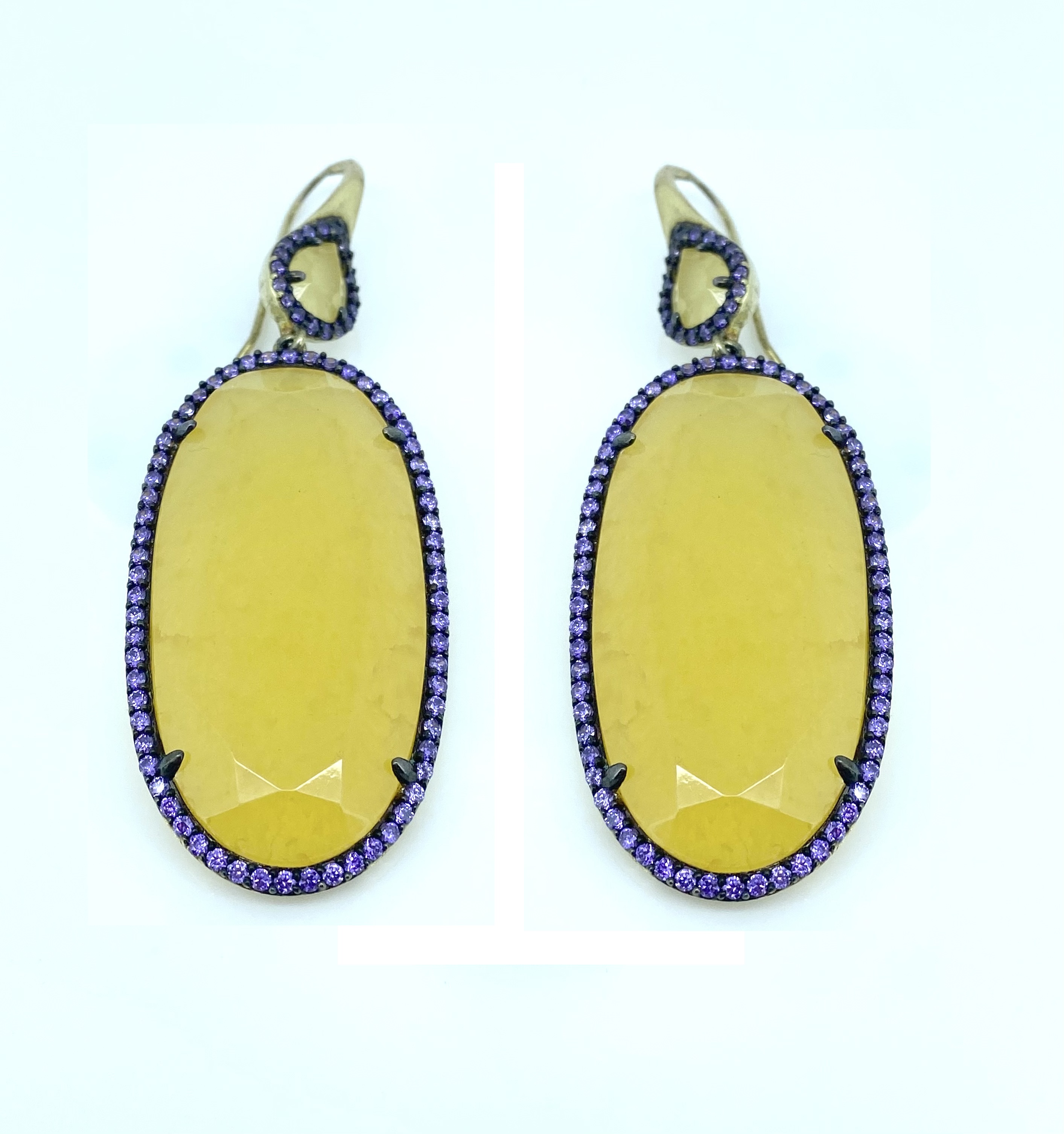 Boucles d'oreilles pour femme en argent 925, zircons