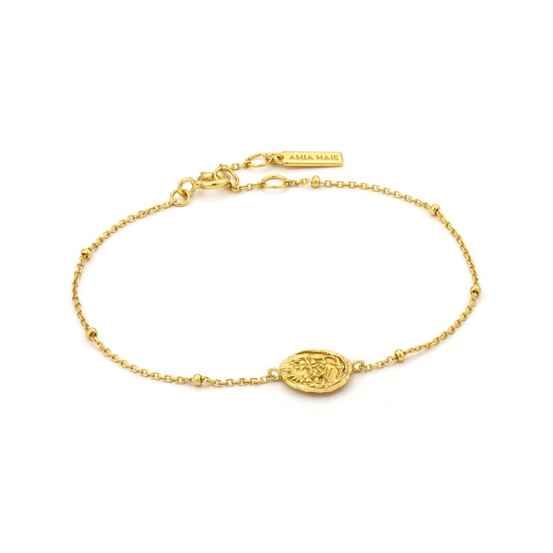 Bracelet argent 925, médaillon avec gravure, boules