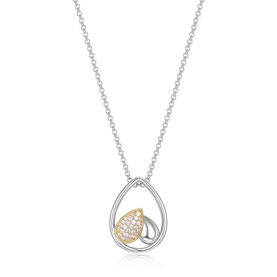 Pendentif pour femme en argent 925, cubic zirconium