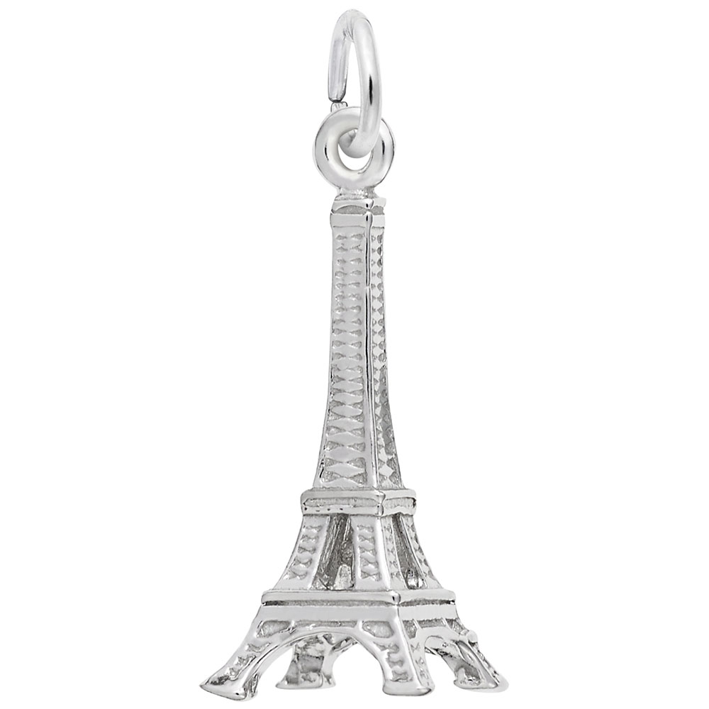 Pendentif en argent 925, tour eiffel