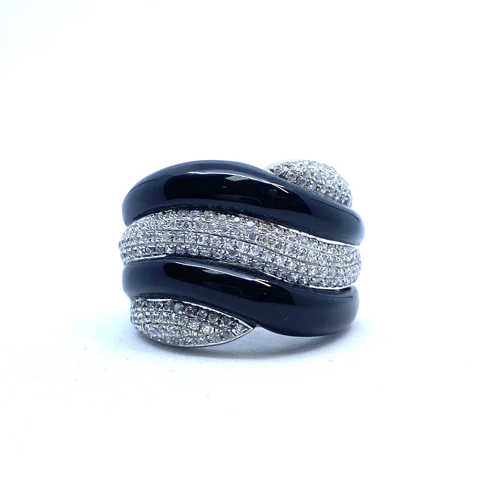 Bague pour femme en argent 925, zircons