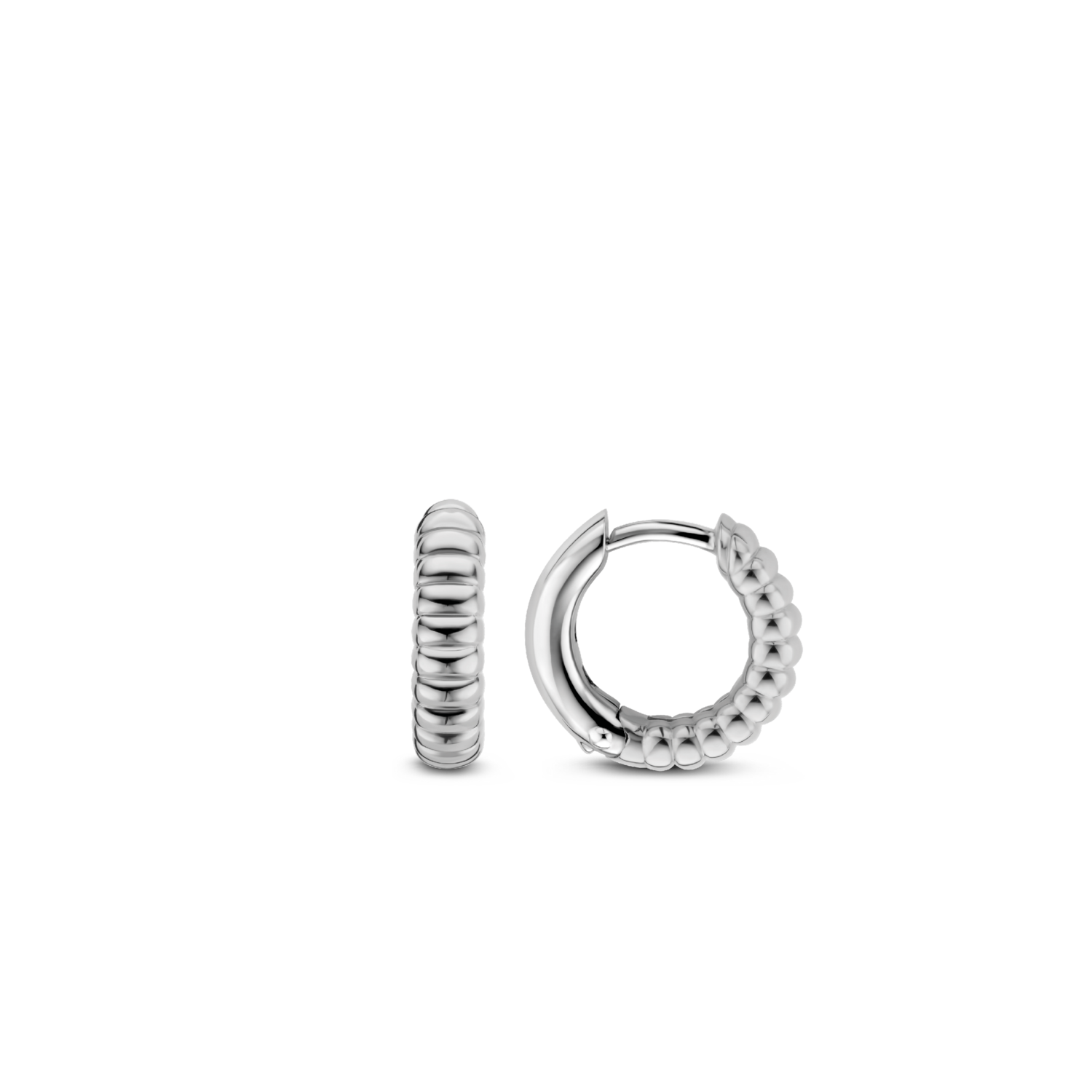 Boucles d'oreilles pour femme en argent 925, torsadé