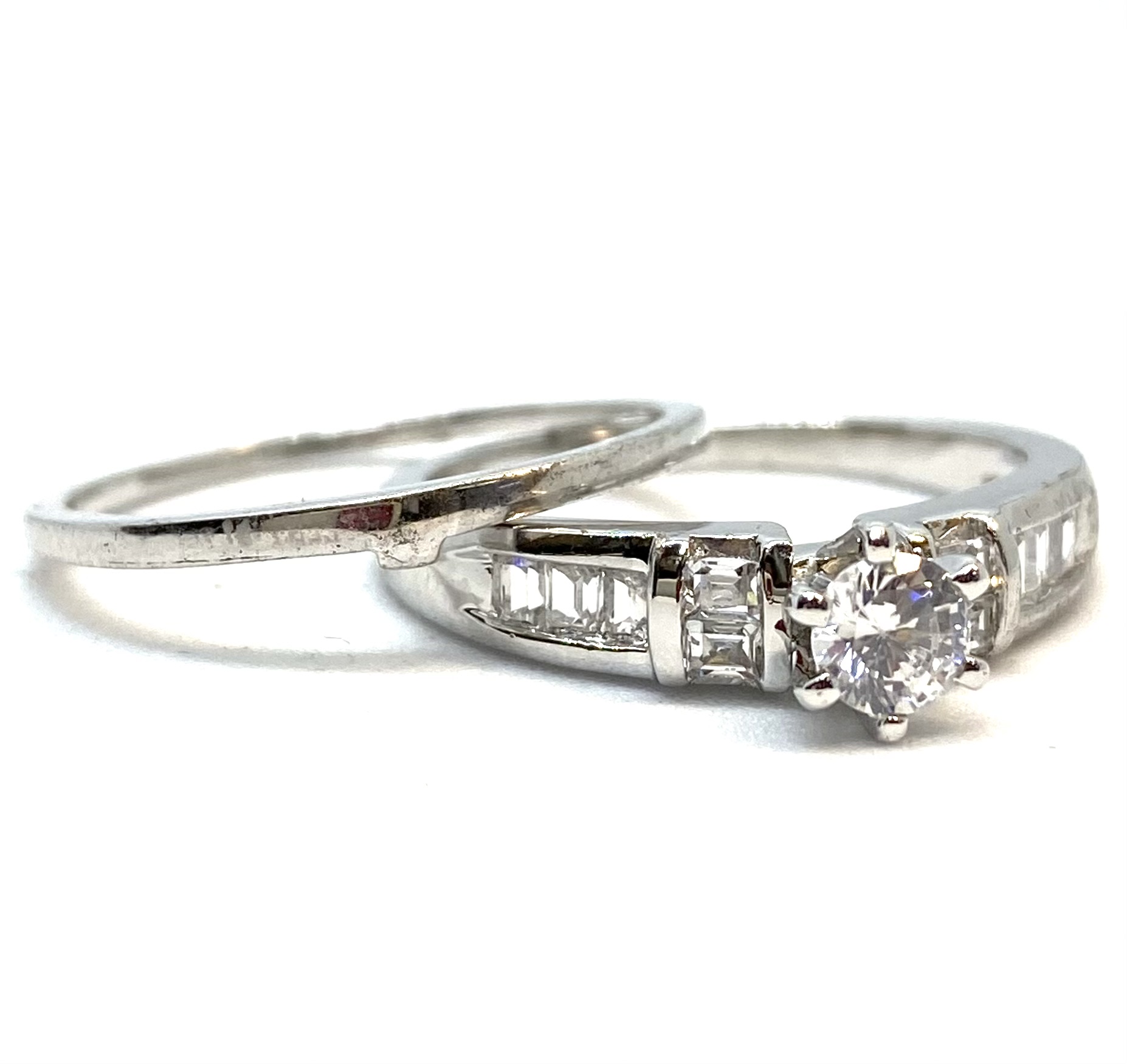 Alliance en argent 925, cubic zirconium