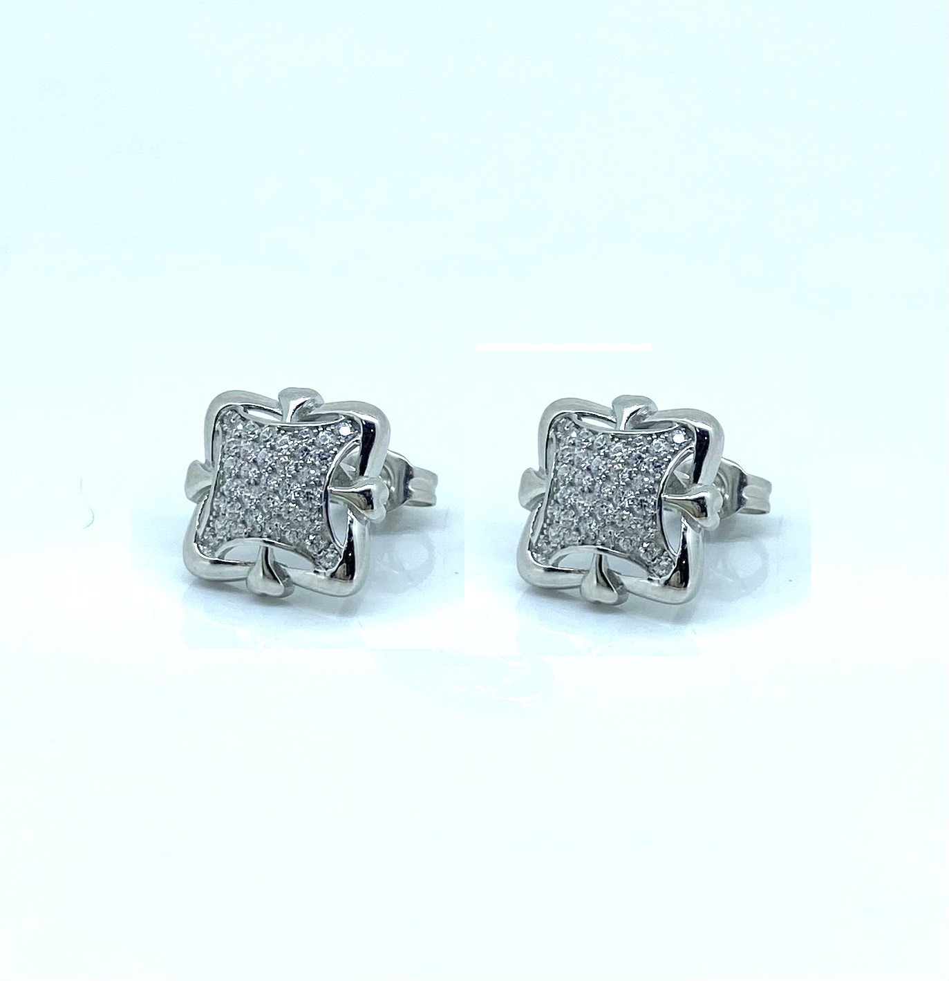 Boucles d'oreilles pour femme en argent 925, cubic zirconium - BO416 - Divers
