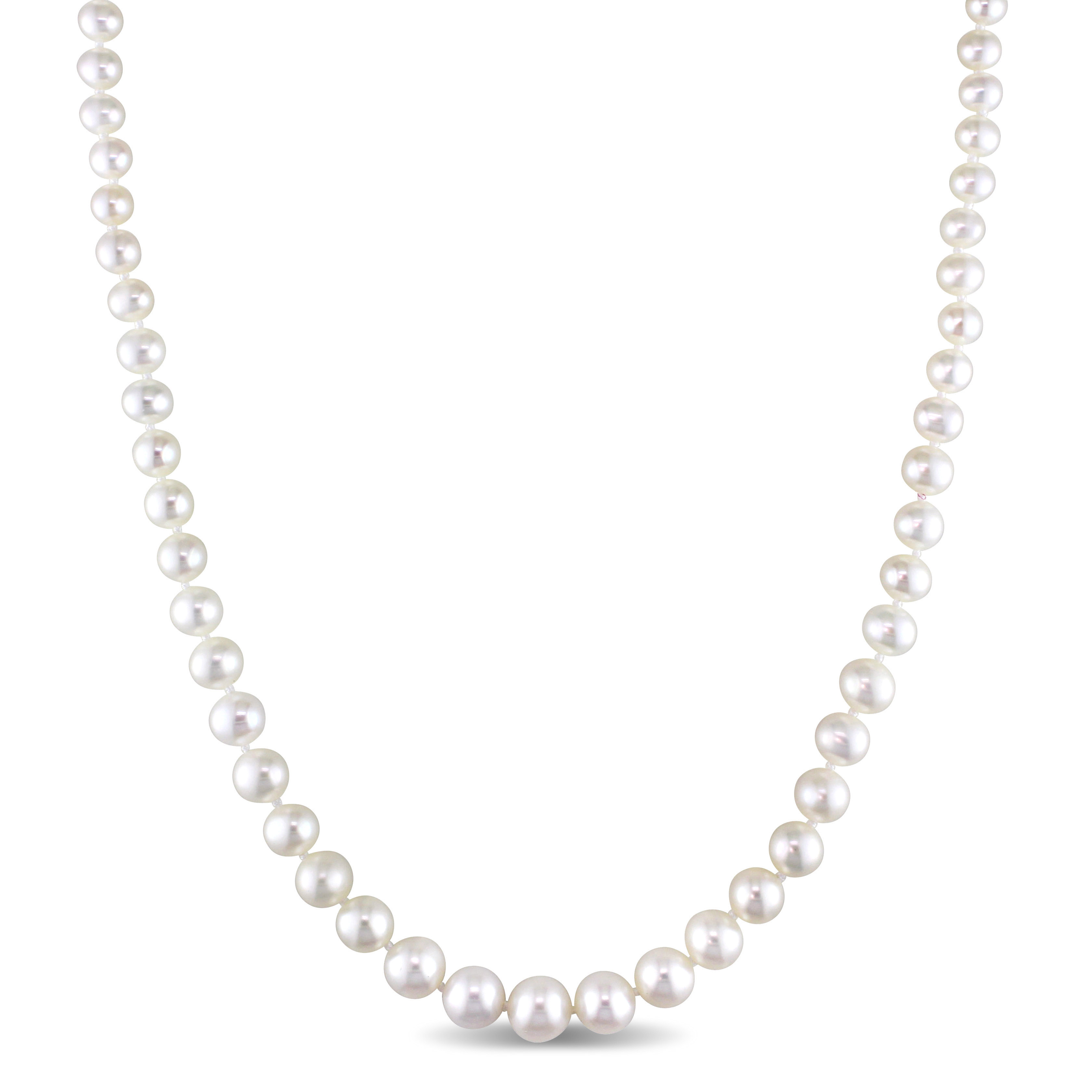 Collier de perles d'eau douce 4-8mm en or 14k - NWK048 - Delmar