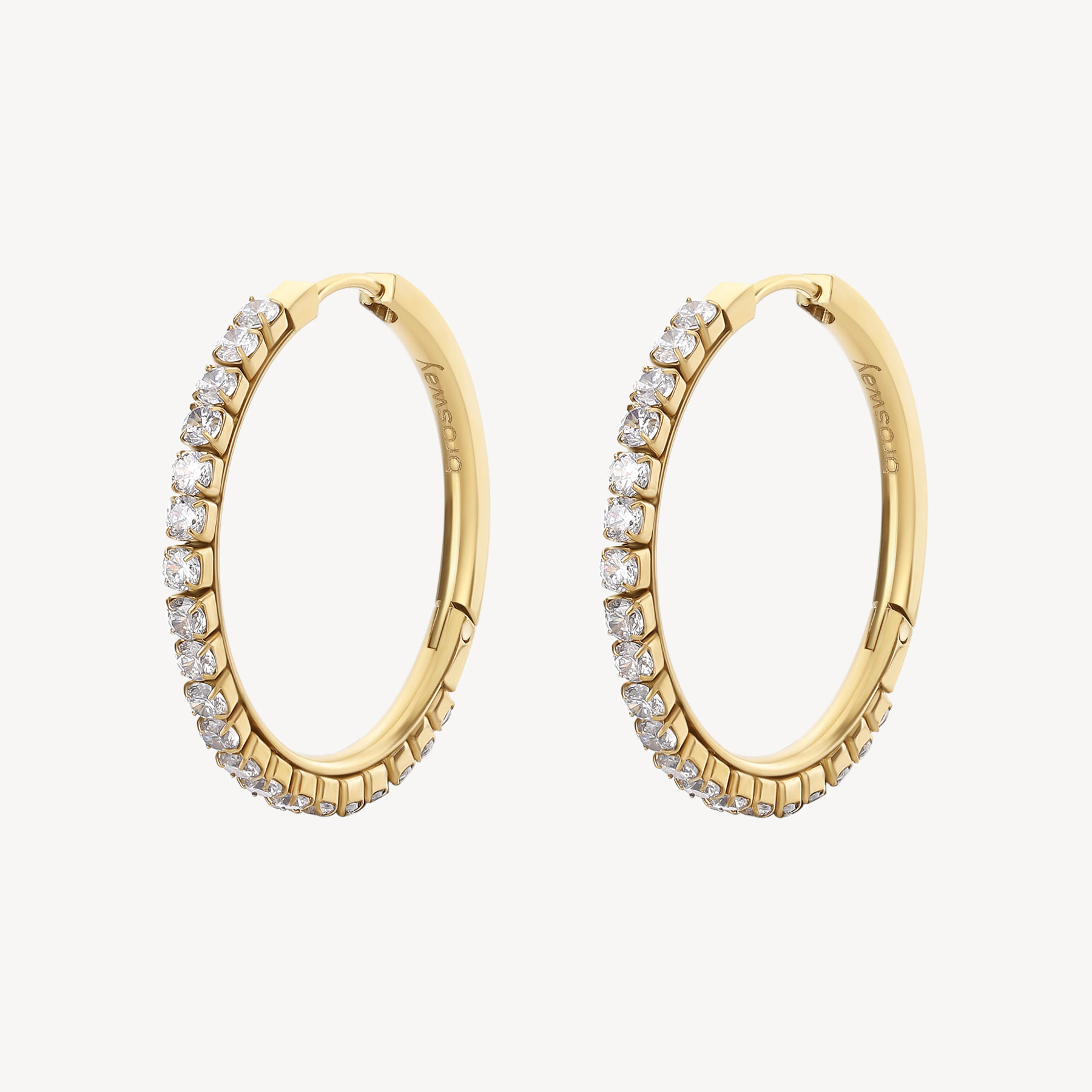 Boucles d'oreilles pour femme en stainless, cubic zirconium - BEIE015 - Brosway
