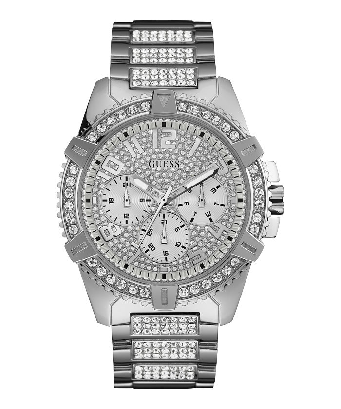 Montre pour homme en stainless, cubic zirconium, 5ATM - U0799G1 - Guess