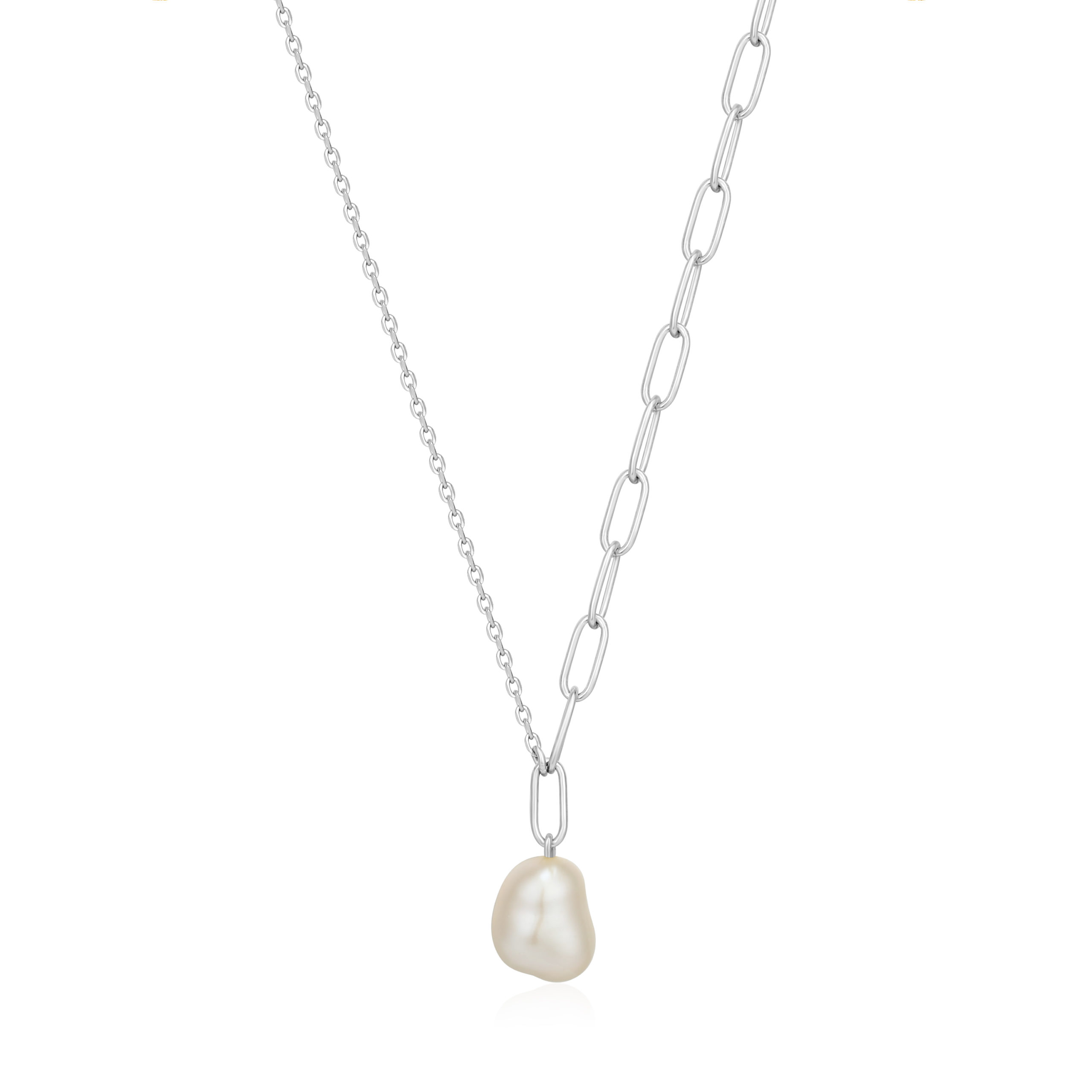Pendentif pour femme en argent 925, perle