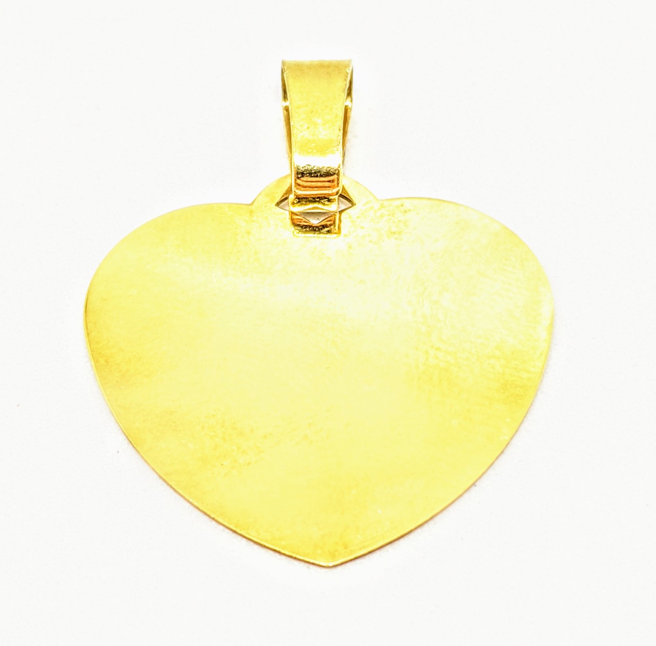 Pendantif or 10K, médaillon forme de coeur