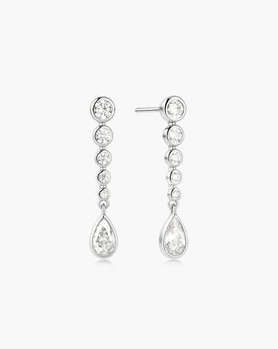 Boucles d'oreilles pour femme en argent 925, cubic zirconium - E076-17H - Ania Haie
