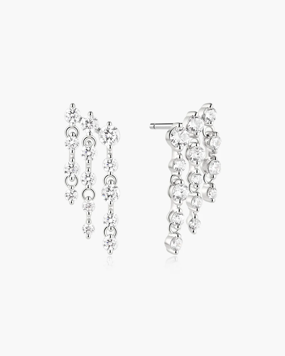 Boucles d'oreilles pour femme en argent 925, cubic zirconium - E079-06H - Ania Haie