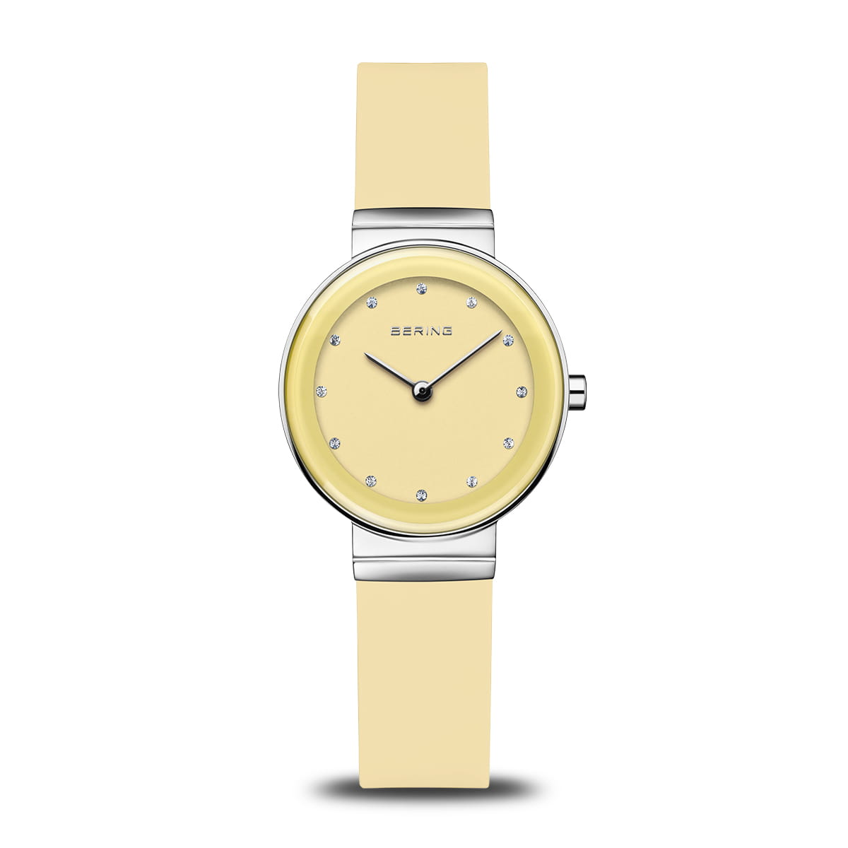 Montre pour femme en stainless, bracelet de silicone, verre saphir, 5ATM - 10129-600 - Bering