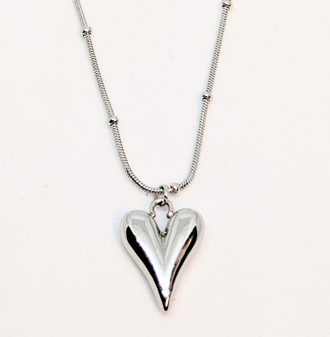 Pendentif stainless, coeur