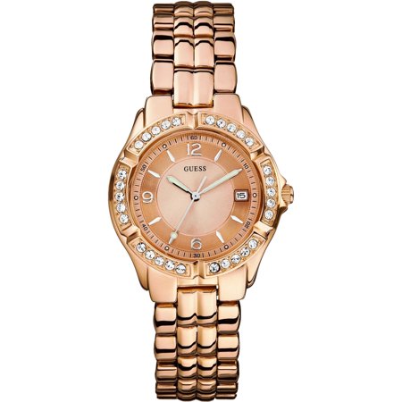 Montre pour femme en stainless, cadran entouré de pierres