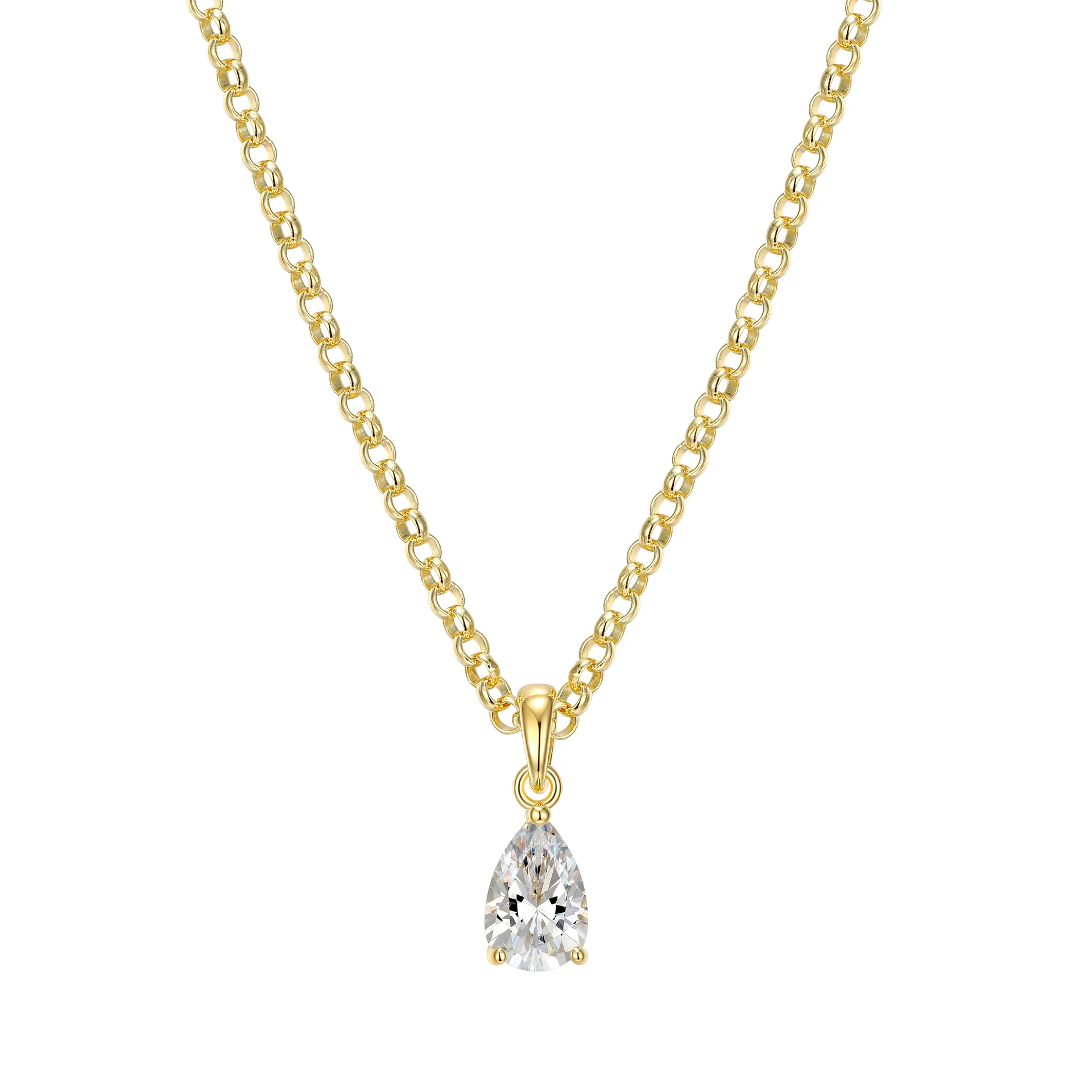Pendentif pour femme en argent 925, cubic zirconium