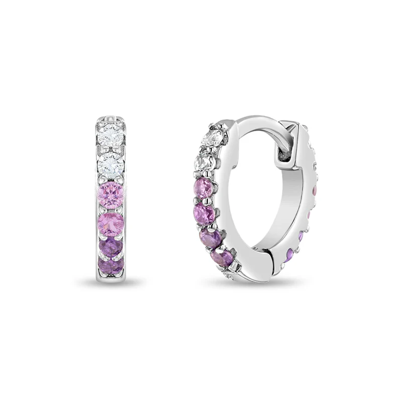 Boucles d'oreilles pour enfant en argent 925, cubic zirconium - SS-03-00548 - In Season Jewelry