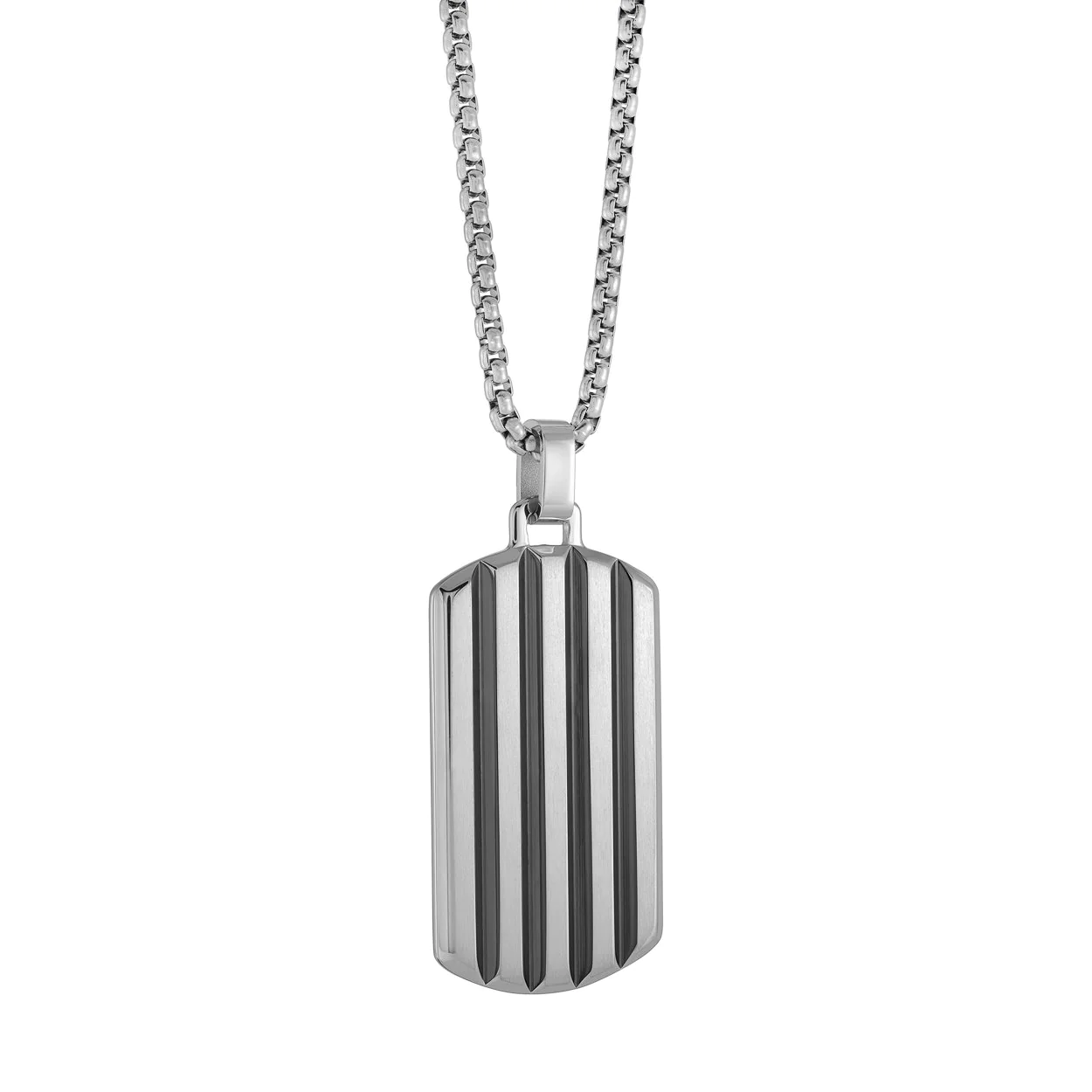 Pendentif pour homme en stainless, plaque