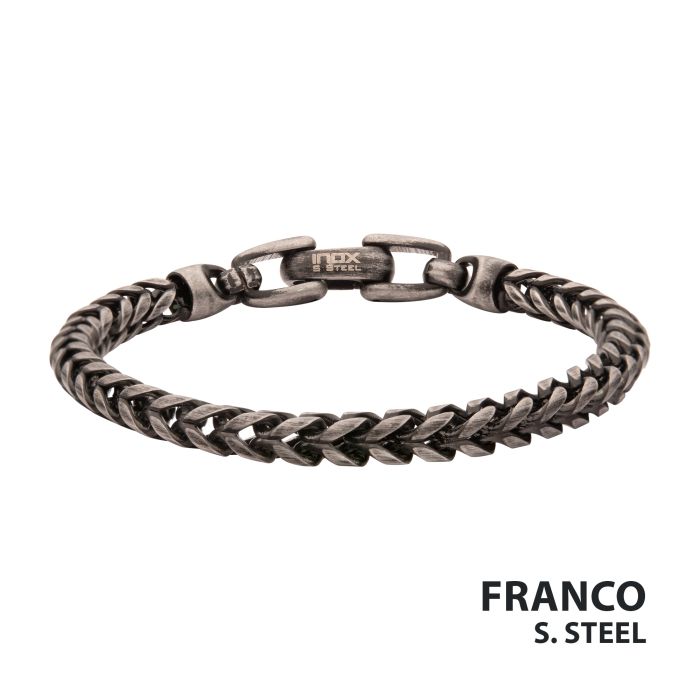 Bracelet pour homme en stainless, franco, 5mm - BR3362ATK-8.5 - Inox