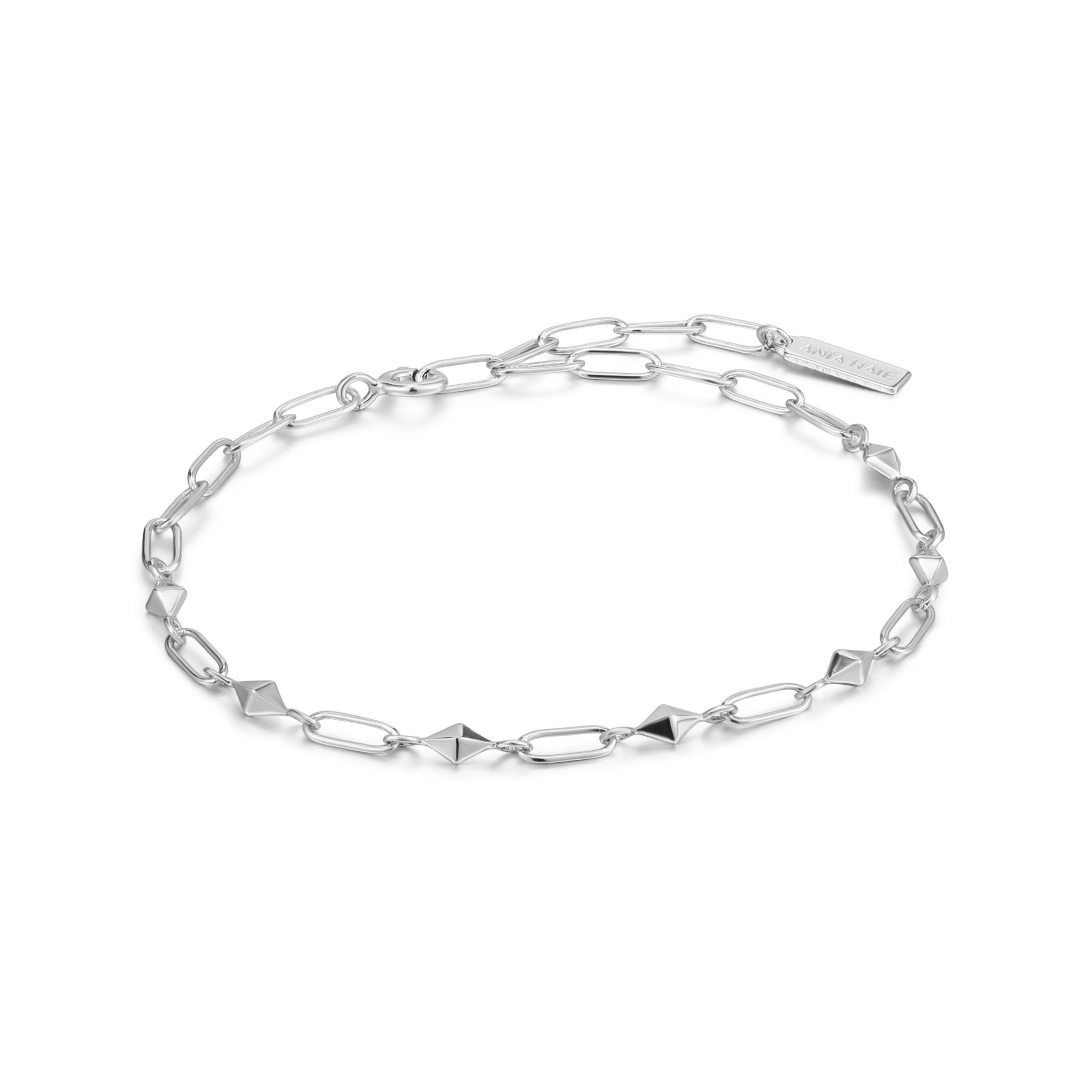 Bracelet argent 925, losanges