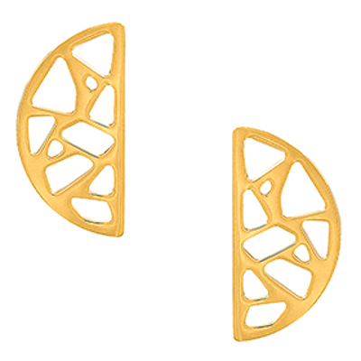 Boucles d'oreilles pour femme en brass, 30mm, giraffe