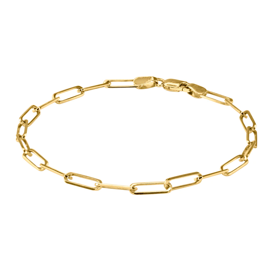 Bracelet en argent 925, paperclip - 925-CLIP40-8.25 - Danny's silver