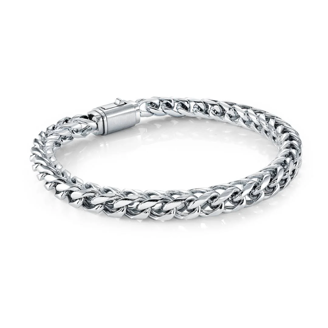 Bracelet pour homme en stainless, franco 6mm - SMB804-8 - Italgem