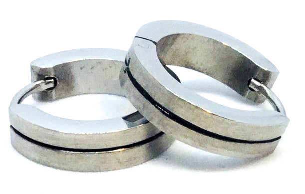 Boucles d'oreilles stainless, huggies