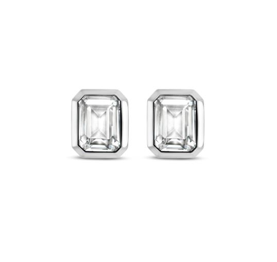 Boucles d'oreilles pour femme en argent 925, cubic zirconium