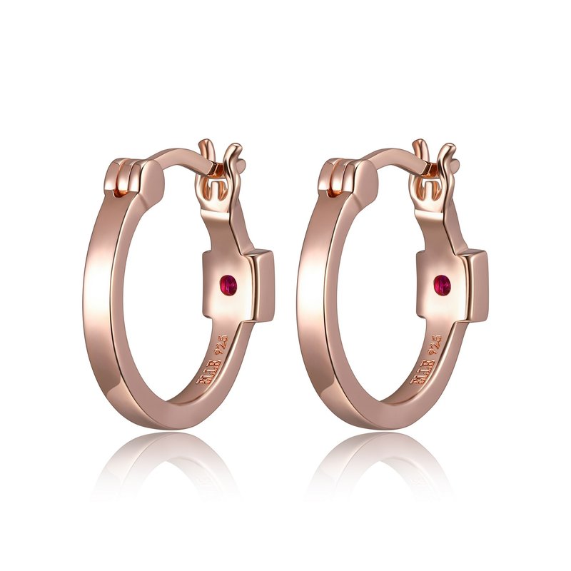 Boucles d'oreilles argent 925, anneaux unies, fourchette