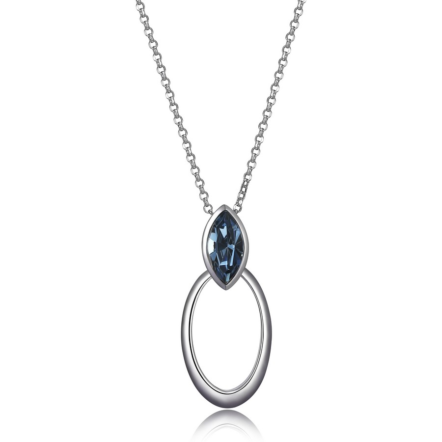 Pendantif pour femme en argent 925, pierre de swarovski