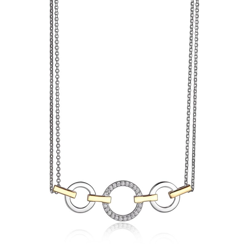 Pendentif pour femme en argent 925, zircons